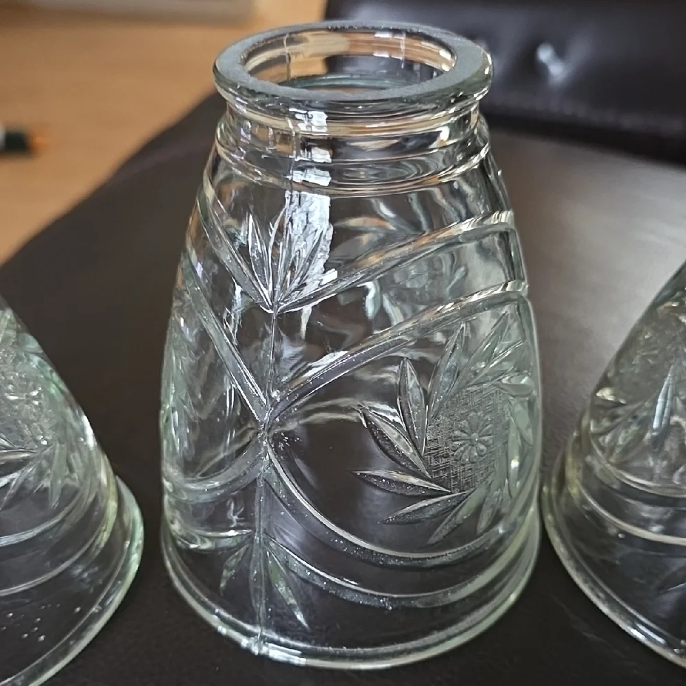 Clear Glass Light Globe Set